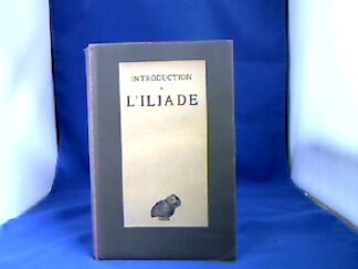 <b>Mazon, Paul.</b><br />Introduction a L´ILIADE.