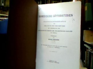 <b>Hedén, Erik.</b><br />Homerische Götterstunden.