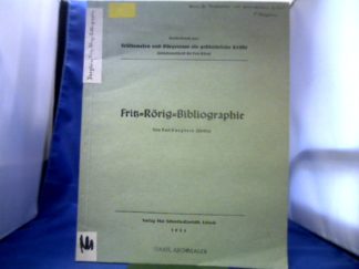 <b>Kaegbein, Paul.</b><br />Fritz-Rörig-Bibliographie.