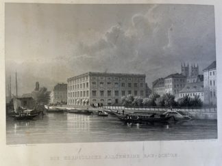 <p class="headtitle">Vollständiges Exemplar mit 147 Tafeln!</p><b>Beuth (Hg.), Chr. W. P.</b><br />Bauausführungen des preußischen Staats. Für den Dienstgebrauch herausgegeben von dem Ministerium für Handel, Gewerbe und öffentliche Arbeiten. Band I, [Tafelbd.]: Blatt 1 bis 76; (1842) ; Bd. 2, [Tafelbd. 1]: Blatt 1 bis 37 und ein Titelblatt (1844) Band 2, [Tafelbd. 2]: Blatt 38 bis 61 (1848 zusammen gebunden).