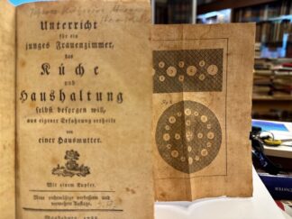 <b>Morgenstern-Schulze, Johanna-Katharina.</b><br />Unterricht für ein junges Frauenzimmer, das Küche und Haushaltung selbst besorgen will, aus eigener Erfahrung ertheilt von einer Hausmutter.