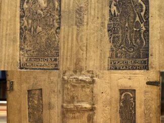 <p class="headtitle">Katechismus der katholischen Reform in  prächtigem Reformationseinband.</p><b>Michaelis [i.e.Peter Michael Brillmacher], Petrus und Peter Michael Brillmacher.</b><br />Catechismus das ist christlicher Bericht von wahrer Religion und Gottes-dienst, sampt einem andechtigen Bettbuch, in welchem kürtzlich alle Lehrartickel der alleinseligmachenden Catholischen Religion ... außgefüret und vil andechtige Gebett und Betrachtung begriffen in drey Theil verfasset durch Petrum Michaelem.