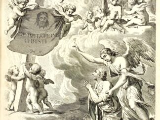 <p class="headtitle">Nachfolge Christi in Groß-Folio  Erster Druck der Imprimerie Royale. </p><b>Thomas a Kempis [Thomas von Kempen].</b><br />De imitatione Christi libri IV. Parisiis, E typographia regia.