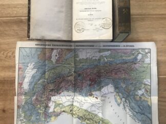 <b>Studer, B[ernhard].</b><br />Geologie der Schweiz. Erster Band Mittelzone und südliche Nebenzone; Zweiter Band Nördliche Nebenzone der Alpen. Jura und Hügelland.