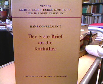 <b>Conzelmann, Hans.</b><br />Der erste Brief an die Korinther.