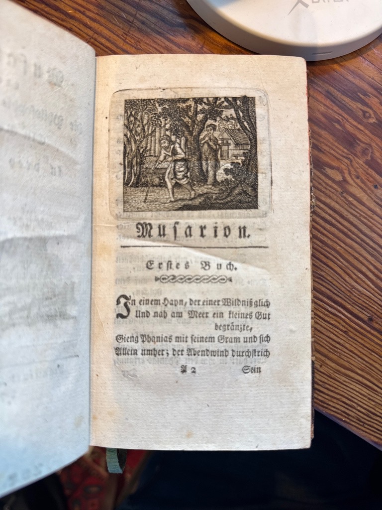 <b>Wieland, Christoph Martin.</b><br />Musarion, oder die Philosophie der Grazien. Ein Gedicht, in drey Büchern. – Bild 4