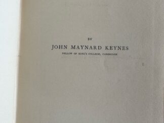 <b>Keynes, John Maynard.</b><br />A Tract on Monetary Reform.
