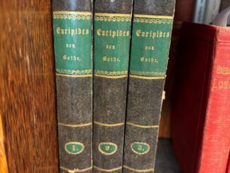 <b>Euripides und Friedrich Heinrich Bothe (Übers., Vorw.).</b><br />Euripides` Werke, verdeutscht von Friedrich Heinrich Bothe.