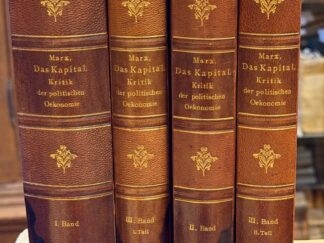 <p class="headtitle">Frühes Kapital</p><b>Marx, Karl und Friedrich Engels (Hg.).</b><br />Das Kapital. Kritik der politischen Ökonomie.