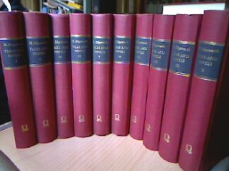 <b>Edgeworth, Maria.</b><br />Tales and Novels in ten volumes. Reprint der Longford Edition, London 1893. Vol. I. Moral tales. II: Popular tales. III: Belinda. IV: Castle Reckrent, Essay on Irish bulls, Ennui a. o. V: Manoeuvring, Almeria, And Vivian, Tales of fashionable life. VI: The absentee, A tale of fashionable life, Madame de Fleury, Emilie de Coulanges, The modern Griselda. VII: Patronage. VIII: Patronage(concluded), Comic dramas, Leonora. IX: Harrington, Thoughts on bores, Ormond. X: Helen. 10 Bände, zus. 4.705 Seiten