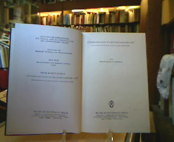 <b>Moritz-Siebeck, Berta.</b><br />Untersuchungen zu Miltons Paradises Lost.