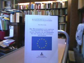 <b>Leidig, Heinz-Dieter.</b><br />Das Historiengedicht in der englischn Literaturtheorie: Die Rezeption von Lucans Pharsalia von der Renaissance bis zum Anfang des achtzehnten Jahrhunderts.