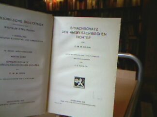 <b>Grein, C. W. M.</b><br />Sprachschatz der angelsächsischen Dichter.