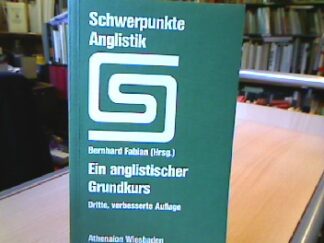 <b>Fabian, Bernhard (Hrsg.).</b><br />Ein anglistischer Grundkurs zur Einführung in das Studium der Literaturwissenschaft.