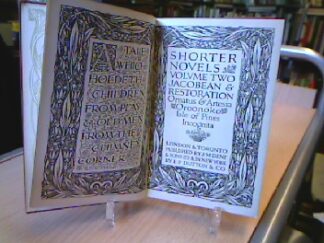 <b></b><br />Shorter Novels: Jacobean and Restauration with an introduction and Notes by Philip Henderson.