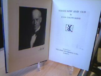<b>Galsworthy, John.</b><br />Verses New and Old.