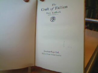 <b>Lubbock, Percy.</b><br />The Craft of Fiction.