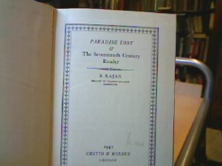 <b>Rajan, B.</b><br />Paradise Lost.
