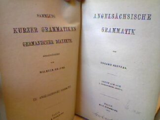<b>Sievers, Eduard.</b><br />Angelsächsische Grammatik.