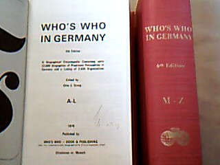 <b>Groeg, Otto J. (ed.).</b><br />Who` s Who in Germany.