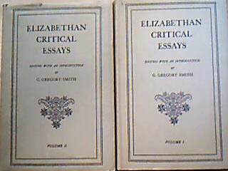 <b>Smith, G. Gregory (ed.).</b><br />Elizabethan Critical Essays.