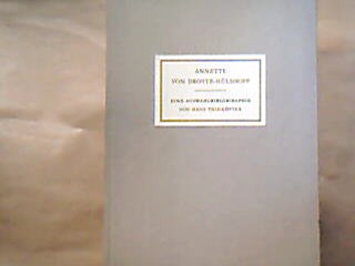 <b>Thiekötter, Hans.</b><br />Annette von Droste-Hülshoff.