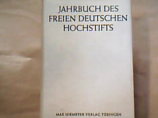 <b>Lüders, Detlev (Hrsg.).</b><br />Jahrbuch des freien Deutschen Hochstifts 1968.