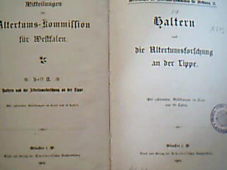 <b></b><br />Haltern und die Altertumsforschung an der Lippe