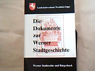 <b>Bruns, Alfred (Bearb.).</b><br />Werner Stadtrechte und Bürgerbuch.