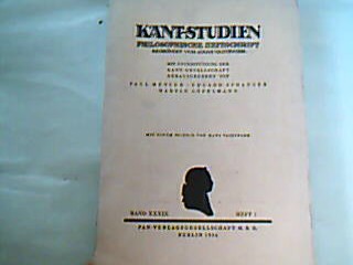 <b>Menzer (Hrsg.), Paul, Eduard Spranger und Martin Löpelmann.</b><br />Kant-Studien.