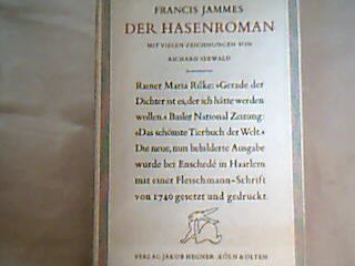 <b>Jammes, Francis.</b><br />Der Hasenroman.