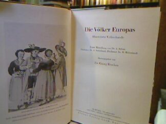 <b>Buschan, Georg.</b><br />Die Völker Europas. Illustrierte Völkerkunde.