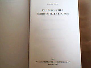 <b>Pökel, Wilhelm.</b><br />Philologisches Schriftsteller-Lexikon.