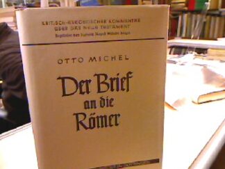 <b>Michel, Otto.</b><br />Der Brief an die Römer.