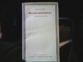 <b>Pieper, Josef.</b><br />Was heißt philosophieren?