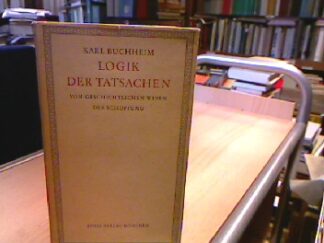 <b>Buchheim, Karl.</b><br />Logik der Tatsachen.