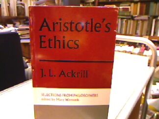 <b>Aristotle.</b><br />Aristotle`s Ethics.
