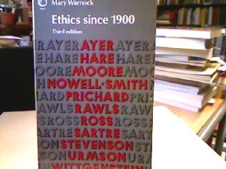 <b>Warnock, Mary.</b><br />Ethics Since 1900 (Opus Books).