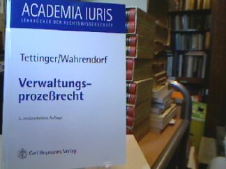 <b>Tettinger, Peter J.</b><br />Verwaltungsprozeßrecht.
