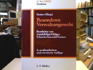 <b>Steiner (Hrsg.), Udo.</b><br />Besonderes Verwaltungsrecht .