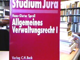 <b>Sproll, Hans-Dieter.</b><br />Allgemeines Verwaltungsrecht I.
