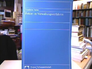 <b>Hufen, Friedhelm.</b><br />Fehler im Verwaltungsverfahren.