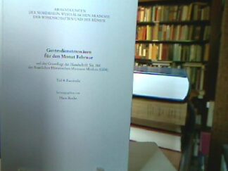 <b>Sul`gina, ·Emilija V.</b><br />Gottesdienstmenäum für den Monat Februar. - Historisch-kritische Ed.. - Paderborn : Schöningh