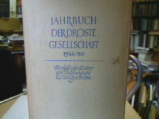 <b>Heselhaus, Clemens (Hrsg.).</b><br />Jahrbuch der Droste-Gesellschaft, Bd. 2.