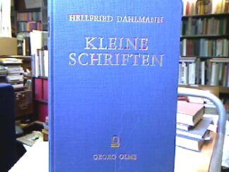 <b>Dahlmann, Hellfried.</b><br />Kleine Schriften (=Collectanea XIX).