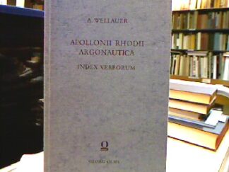 <b>Wellauer, August.</b><br />Apollonii Rhodii Argonautica. Index Verborum.