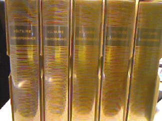 <b>Voltaire, (Francois Marie Arouet de).</b><br />Correspondance. Tomes I - V. 1704 - 1760 (Bibliothèque de la Pléiade).