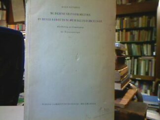 <b>Meinertz, Josef.</b><br />Moderne Seinsprobleme in ihrer Bedeutung für die Psychologie.