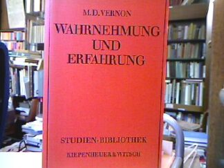<b>Vernon, Magdalen D.</b><br />Wahrnehmung und Erfahrung.