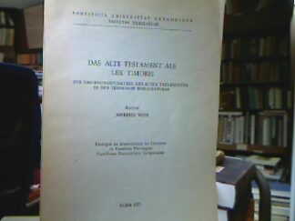 <b>Voss, Josepho.</b><br />Das Alte Testament als Lex Timoris.